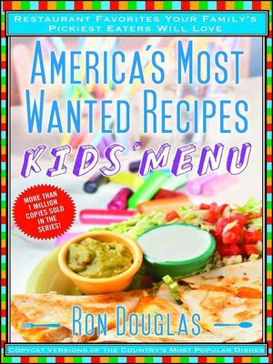 cover image of America's Most Wanted Recipes Kids' Menu